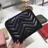 Monedero corto clásico con patrón humanoide para mujer, bolso de cuero acolchado Rectangular, carteras cubiertas, bolsos