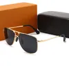 2022 Herren Designer Sonnenbrille Luxus Mode Vintage Geschäftsmann Sonnenbrille Designer Outdoor Uv400 Star Style Brille mit Geschenkbox Glas