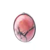 WOJIAER ovale pierre gemme naturelle Rhodochrosite bagues bague de fête pour hommes femmes bijoux Z9163