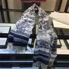 Designers Kvinnor Cashmere Scarf Shawl High Quality Fashion Classic Scarves Luxury Muffler Brev Mönster Ull Landskap Animal Print Pashminas Vinter Sjalar