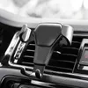 168D Gravity Car Holder For Phone in Car Air Vent Clip Mount Inget magnetiskt mobiltelefon Holder Cell Stand Support för smartphones8025112