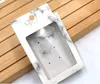 Marble Paper Jewelry Package Boxes with Clear PVC Window Mini Hanging Necklace Earring Display Boxes SN1898