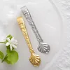 Guld Silver Rostfritt Stål Ice Tong Sugar Clip Kitchen Bar Tool