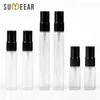 5ml 10ml 15ml Alluminio Atomizzatore Profumo Bottiglia spray di vetro Contenitori cosmetici vuoti riutilizzabili Contenitore da viaggio