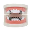 gold teeth Grillz Dental Hip Hop Smooth Grillz Real Plated Vampire Tiger Rappers Body Jewelry Four Colors Golden Sil sqcZLG luckyhat