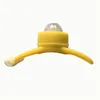 Ornamento per auto Anatra con casco Flash Light con cinturino Piccola anatra gialla Bici da strada Motor Riding Accessori per biciclette leggere