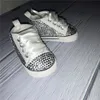 Sparkle Clear Newborn Custom First Walkers ручной работы в ручной работы великолепный блеск сказочный Sapatos Baby Prewalker6888028