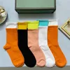 GGITY GC GG MEN SOCKS DESIPPERS MENS WOMENS FIVE BRANDS LUXE Sports Winter MESH LETTER PRINTER SOCK COTTON MAN FULLING مع صندوق هدية 349 918