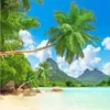 カスタム3D壁画壁紙Seascape Coconutツリー写真背景リビングルーム寝室検査風景壁画モダン