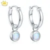 Opal değerli taş klipsler 925 mücevherler kadın039s küpe tur 5mm oluşturuldu opal çok renkli gümüş küpe klasik stil hediye9927660