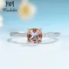 Kuololit DiaSpare Gemstone Pierścienie dla kobiet Dziewczyny Solid 925 Sterling Silver Wedding Engęge Topaz Emerald Sapphire Ring 220216