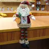 Christmas Dolls Xmas Tree Ornament Lovely Elk Santa Snowman Plush Toy Decoration Gift For Child WVT1064