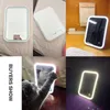 LED Backlit Mirror Home Desktop Charging ABS 3.7V1.48W Folding Makeup With Lights Table s Cosmetic Lamp Y200114