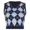 Fashion Knitted Vest Women Casual Korean Pullover Elasticity Sweater Spring Autumn Sleeveless V-Neck Tank Tops