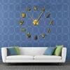 Dental Hospital Silent Wall Clock Dentist Frameless Diy Acrylic 3D Mirror Wall Watch Tooth Modern Design Oversized Time Wandklok Y200109