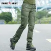 Pantaloni di autunno di marca FreeArmy per le donne Pantaloni dell'esercito Pantaloni della tuta militare Tasche Pantaloni cargo Pantaloni dritti Abbigliamento donna 201031