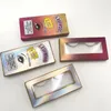 Neue Nachfüll-Wimpernverpackung für 25 mm 27 mm Nerzwimpern, weiche Wimpernbox aus Papier, individuelle Wimpernverpackung mit Etikett