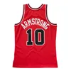 Costurado basquete jerseys # 10 BJ Armstrong 1990-91 malha Hardwoods clássico retro jersey homens mulheres juventude S-6XL
