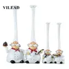 Vilead 20cm 28cm harts High Hat Chef Figurines Amerikanska Rustik Kreativ Kök Restaurang Heminredning Ornamenter Hantverk Present T200703