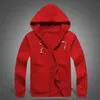 Man jacka dragkedja Hoodies Sweatshirts höst vinter solid casual utomhus hoodie