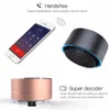 Mini haut-parleur Bluetooth portable A10 haut-parleurs sans fil mains libres son HD avec fente pour carte FM TF lecteur audio LED pour voyage à domicile MP3 tablette PC dans la boîte