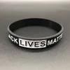 DHL Svart Live Matter Klockor Armband Silikon Kvinnor Män Unisex Rubber Armband Vuxna Barn