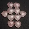 Quartz rose naturel en forme de coeur rose cristal sculpté palme amour guérison amante de pierre de pierre glycées en pierre de pierre gemmes coeur 25257 mm Hope3604736