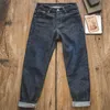 Maden Mens 15oz Raw Selvedge Denim Jeans Regular Straight Fit Japanese Style Ovaskade jeans 201123