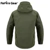 Refire engrenagem marinho azul marinho macio casaco militar homens impermeável exército jaqueta tático casaco de inverno mobiliário windbreaker 20114