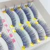 Bleu Faux Cils Taiwan Main LashesCotton Fil Tige Noir Clip Usine En Gros