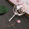 Chinese Style Brass Peacock Bookmark Group Fan Book Clip Pagination Mark Metal Tassel Stationery School Office Supplies