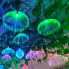 Outdoor Led Jellyfish Fiber Optic Kolorowe światło Wiszące światła Salon Restauracja Home Decor Wedding Party Wodoodporna IP66