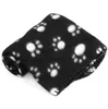 60x70cm animal de compagnie chien chat lit couvertures mignon Floral Pet sommeil chaud patte impression chien chat chiot polaire doux couverture lits tapis SN1596