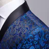 Hommes Mode Slim Fit Costume Veste Skinny Tuxedo Casual Blazer Floral Jacquard Châle Revers Costume De Mariage Parti Prom mens blazers 201104