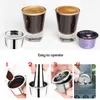 ICAFILAS Rostfritt stål Refillerbar återanvändbar kaffekapsel Cafeteira Filter för K Avgift Tchibo Cafissimo Cream Maker 220309