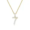 Gold Star Hip Hop Jewelry Men's Tennis Number Pendant Ice Out 0-9 Lucky Numbers Gold Rock Street Necklace For Gift 84 M2
