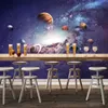 Photo Fond d'écran 3D Cosmic Stare Sky Univers Ski Salon Chambre à coucher pour enfants Restaurant Café Café Fond Mural Papier Fresco