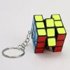 Magic Cubes Keychain 3x3x3 3cm Magic Cubes Pendant Twist Pussel Leksaker för Barn Present Magic Cube