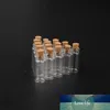 Livraison gratuite 50 x 3 ml / 3g excellent bois liège Flacon en verre Petit clair Bouteille décorative Mini Souhaitant bouteilles avec Bouchonnières