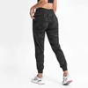 ABS LOLI Naked Feel Joggers Women Drawstring Waist Workout Yoga Tapered Sweatpants Women's Track Cuff Sport Pants With Pockets H1221