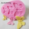 1pcs sugarcraft fjäril silikonformar fondant mögel kaka dekorera verktyg chokladformar bröllop dekoration mögel d0101