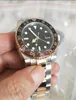 Topselling Classic 2 style Men' s Wristwatches 126715 Auto Date Sapphire Luminous 40mm black dial brown / black bezel Premium 2813 Movement Automatic Mens Watches