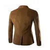 Ankomst Autumn Winter Mens Casual Suit Woolen Men Jackets Slim Fit Stand Collar Coat Mens Suits M2XL 201104