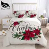 Dream NS Red Christmas Bedding Set Queen Bedding Home Home Home Setclothes Santa Duvet Cover Set Juego de Cama 2011277807996