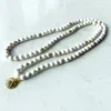 MG1391 8mm Tanzanya Howlite 108 Mala Bilezik Yeni Tasarım Tanzanya Howlite Bilezik Kadın Yoga Manevi Mala Kolye