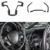 Garniture de tableau de bord de cadre de volant en fibre de carbone pour accessoires intérieurs Ford F150 15+