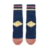 Esportes, Novo Designer Casual Hirata Hirata Heirata Hehong Grosso Rocha Sorrindo Rosto Puro Algodão Respirável Tubo Médio Socks