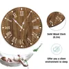 Horloge murale en bois Simple nordique Design moderne salon décoration de la maison horloges murales décor à la maison horloge murale en bois 10 pouces H1230