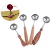 1pc Wax Seal Stamp Accessories Special Wax Sealing Melting Spoon Retro Wooden Handle Spoon For Scrapbooking Wax Spoon H jllwmR