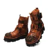 Gothic Boots Männer Military Big Size-Winter-Schuhe Vintage Arbeit Stiefel Herren 13 # 15 / 20d50